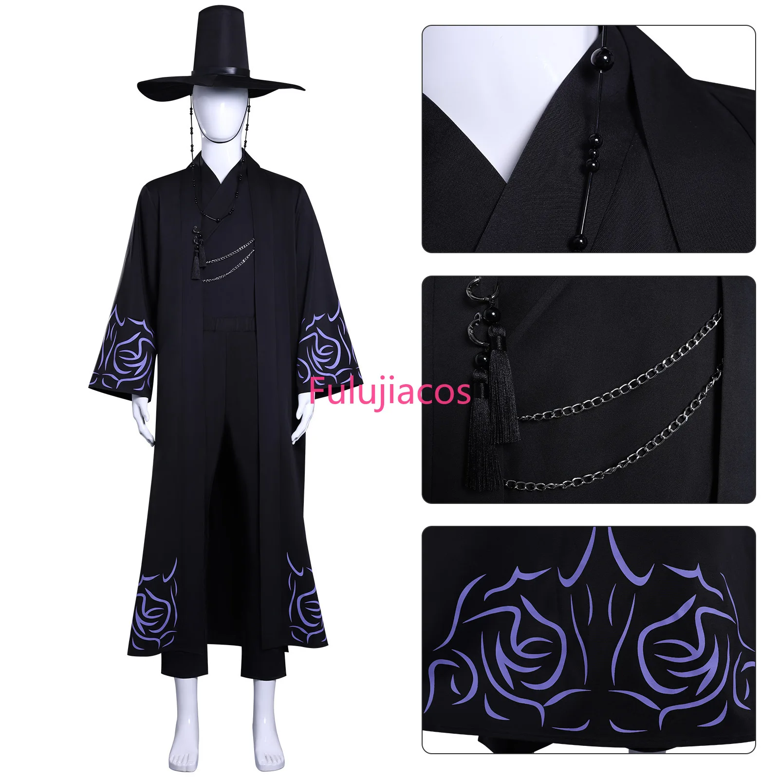 

Fulujiacos Korean Wave girl group K-POP Demon Hunters girl group cosplay costume demon boy group male lead performance cosplay