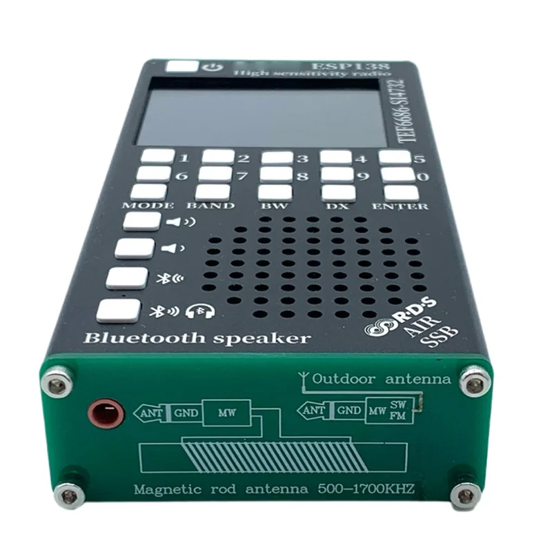 B27B ATS Decodificador Pocket ESP138 Modos duplos ESP138 ESP32 SI4732 Receptor de rádio portátil para ambientes internos e externos