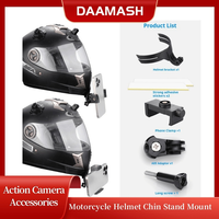 Motorcycle Helmet Chin Mount For DJI OSMO Action 5/4/3 GoPro 13 12 11 10 9 8 Full Face Camera Holder Riding Gear Accessory