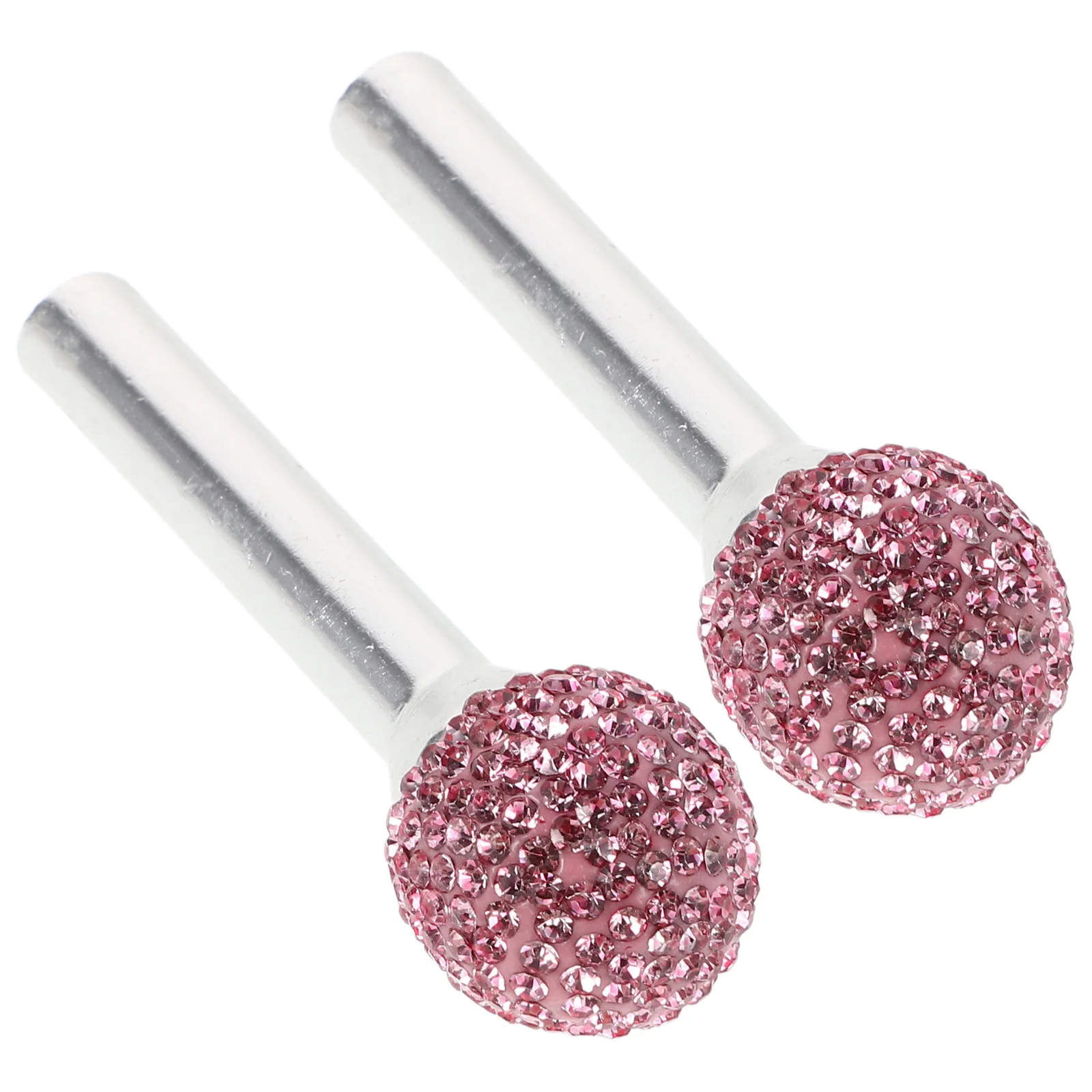 

Handle Lock Cover Knobs Pink Protector Door Parts Rhinestone Decorative Universal Fit Auto Supplies