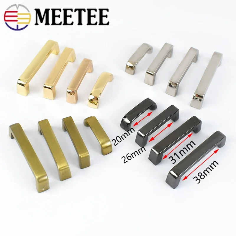 10/20pcs 20/26/31/38mm Metal Bag Buckles Fashion Arch Bridge Hanging Hooks Screw Connector for Handbag Strap DIY Leather Crafts