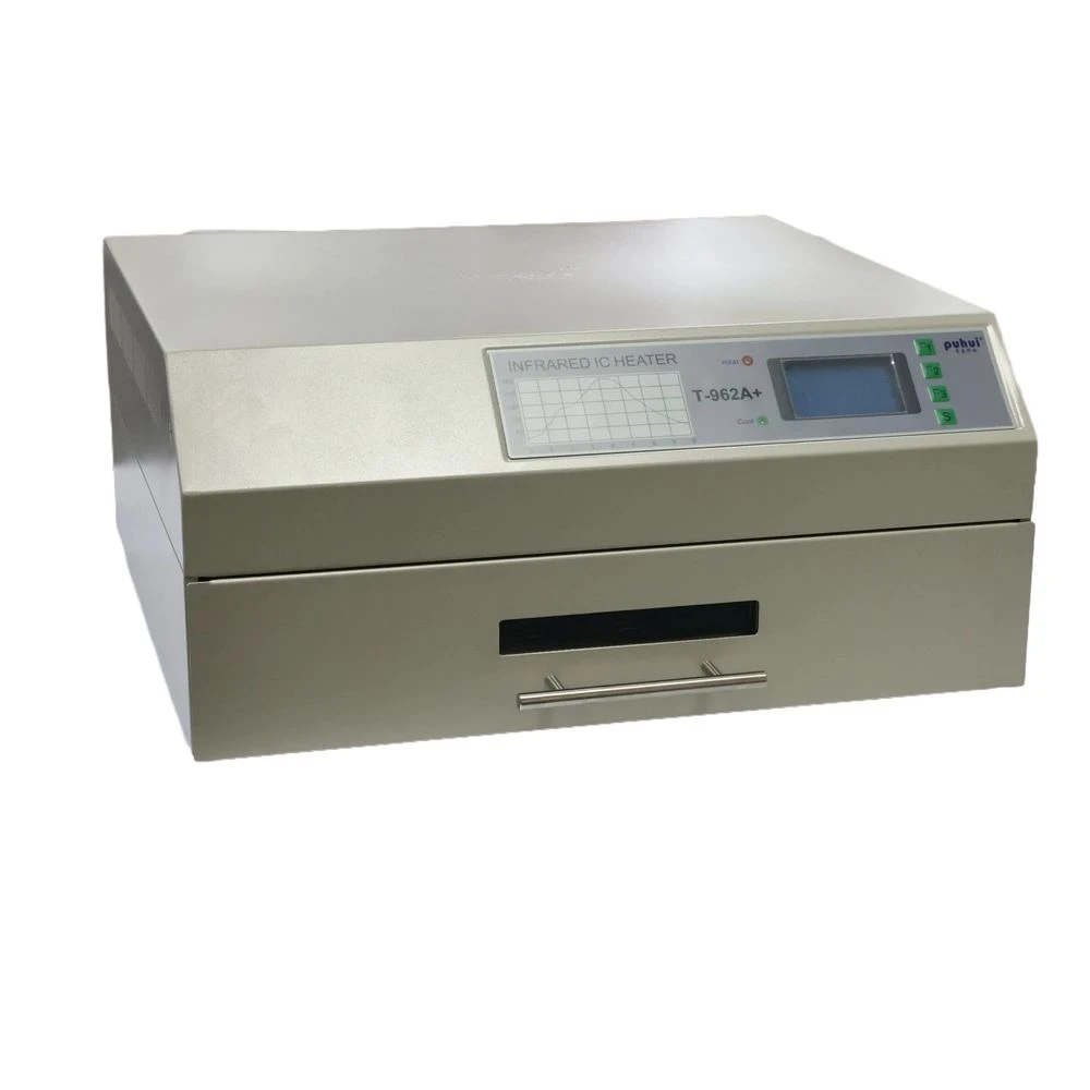 

370x450mm Desktop Reflow Oven T-962A+ 350℃ Solder Machine for PCB/SMT/BGA/LED with Temperature Curve Software