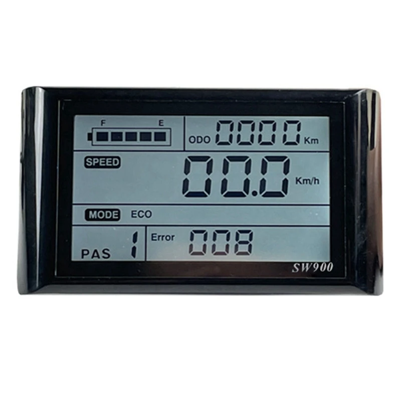 

Ebike SW900 LCD Display Control Speed Meter Electric Bicycle Speed Meter Control/Setting 24-72V