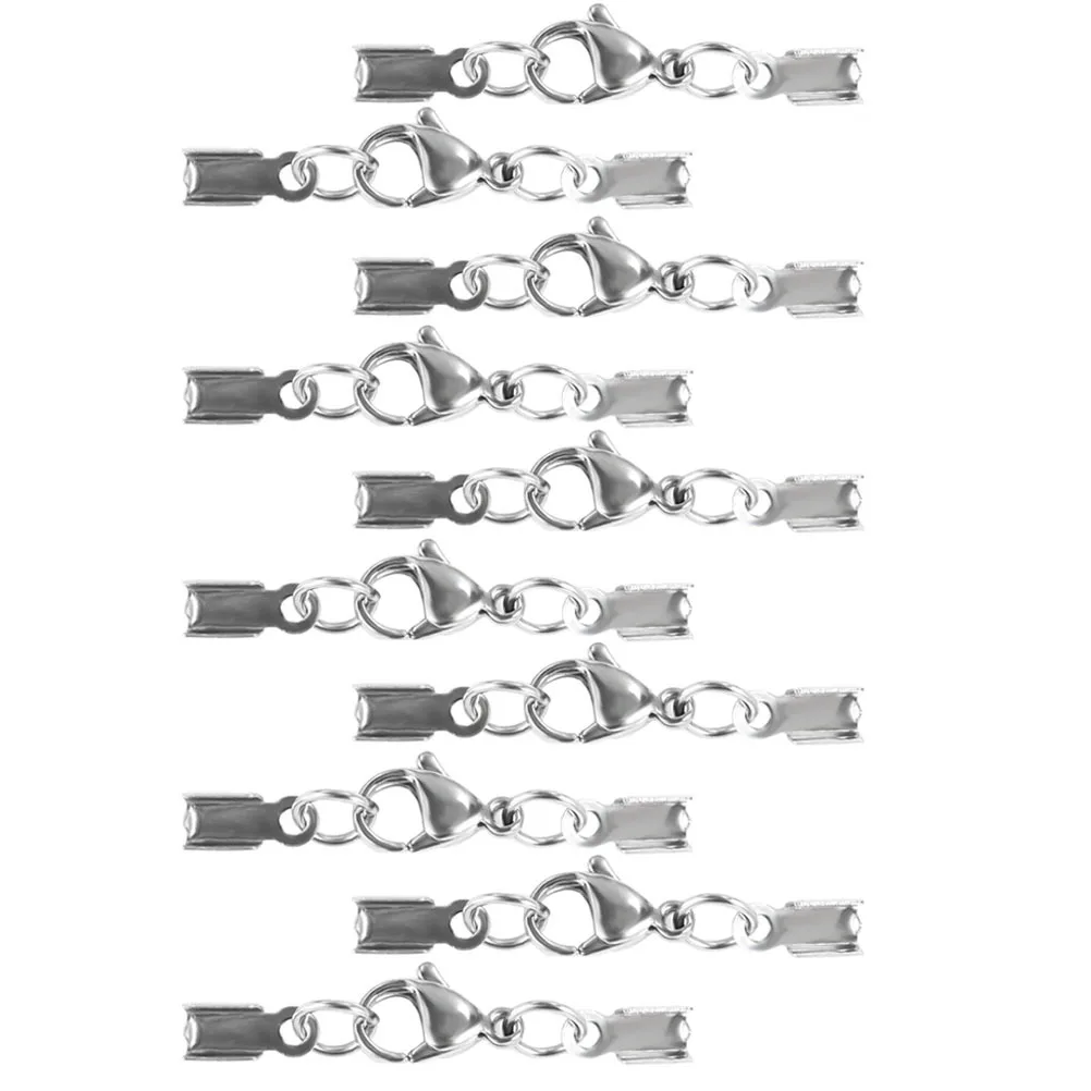 

20Pcs Lobster Clasps Stainless Steel Jewelry Connectors for DIY Bracelet Necklace Making Accessories Jewelry Connectors