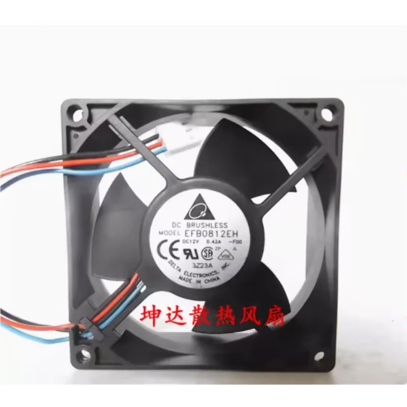 

Ltsf For Delta Electronics EFB0812EH F00 DC 12V 0.42A 80x80x25mm 3-Wire Server Cooling Fan 8cm
