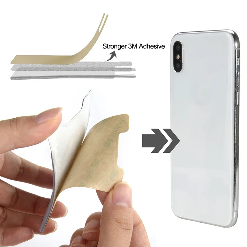 2PCS Klebstoff Aufkleber Tasche Geld Tasche Telefon Brieftasche Fall Mode Elastische Tuch Handy Karte Halter Kredit ID Karte Halter