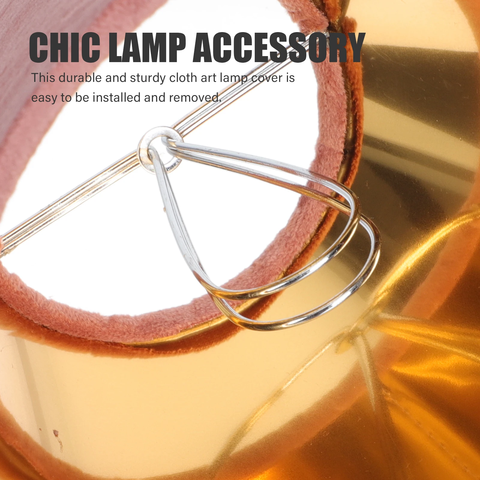 

Sturdy Cloth Iron Lampshade Simple Elegant Design Wear-Resistant Long-Lasting Eye-Friendly Light Cover Table Lampshade E27