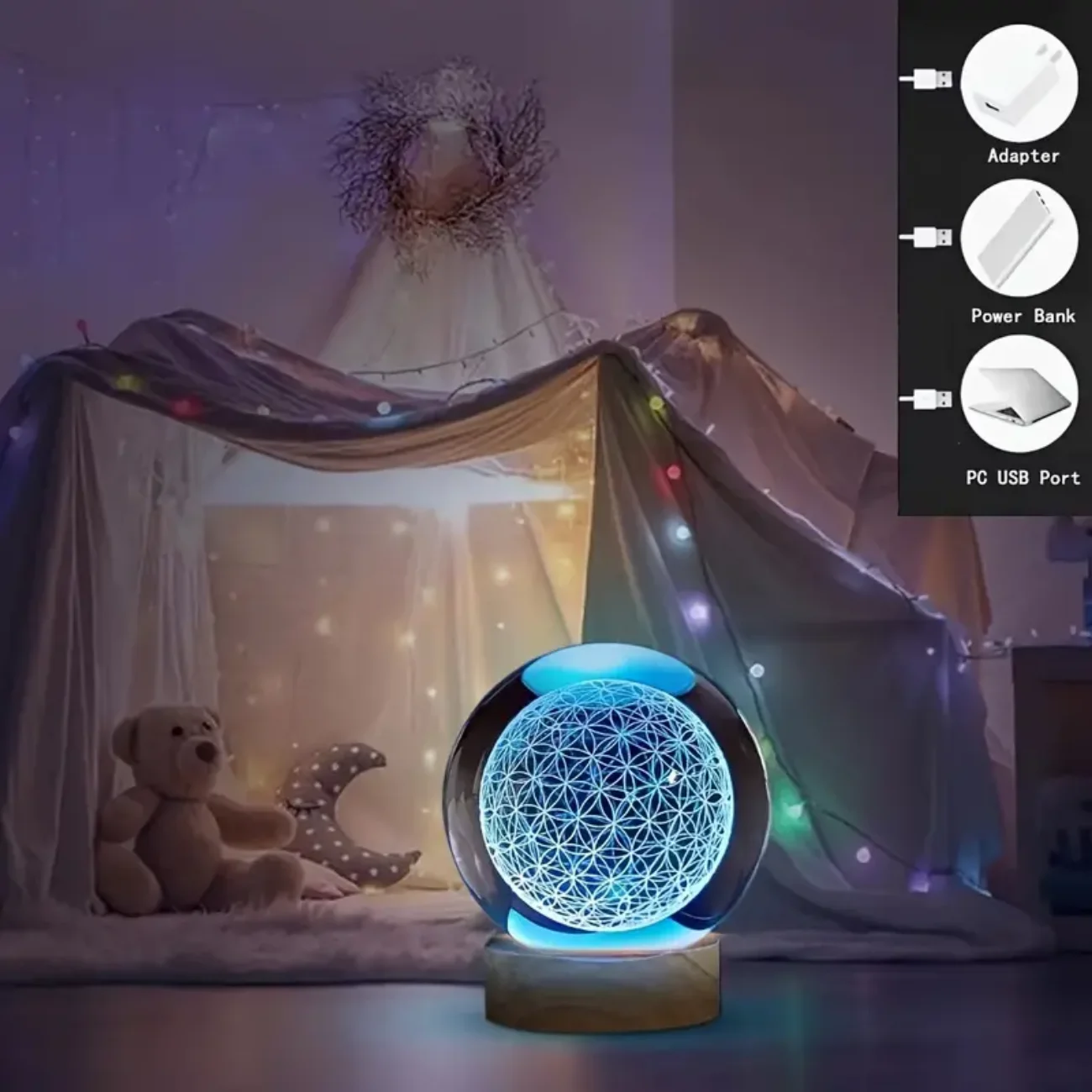 The Flower of Life Crystal Sphere – Light of Infinite Pattern 2