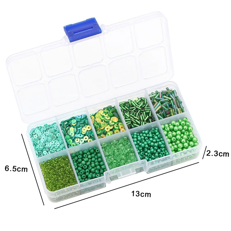 Czech Charm Crystal Glass Beads Sequin Box For Jewelry Making Kits DIY Handmade Bag Shoes Garments Embroidery Sewing Set