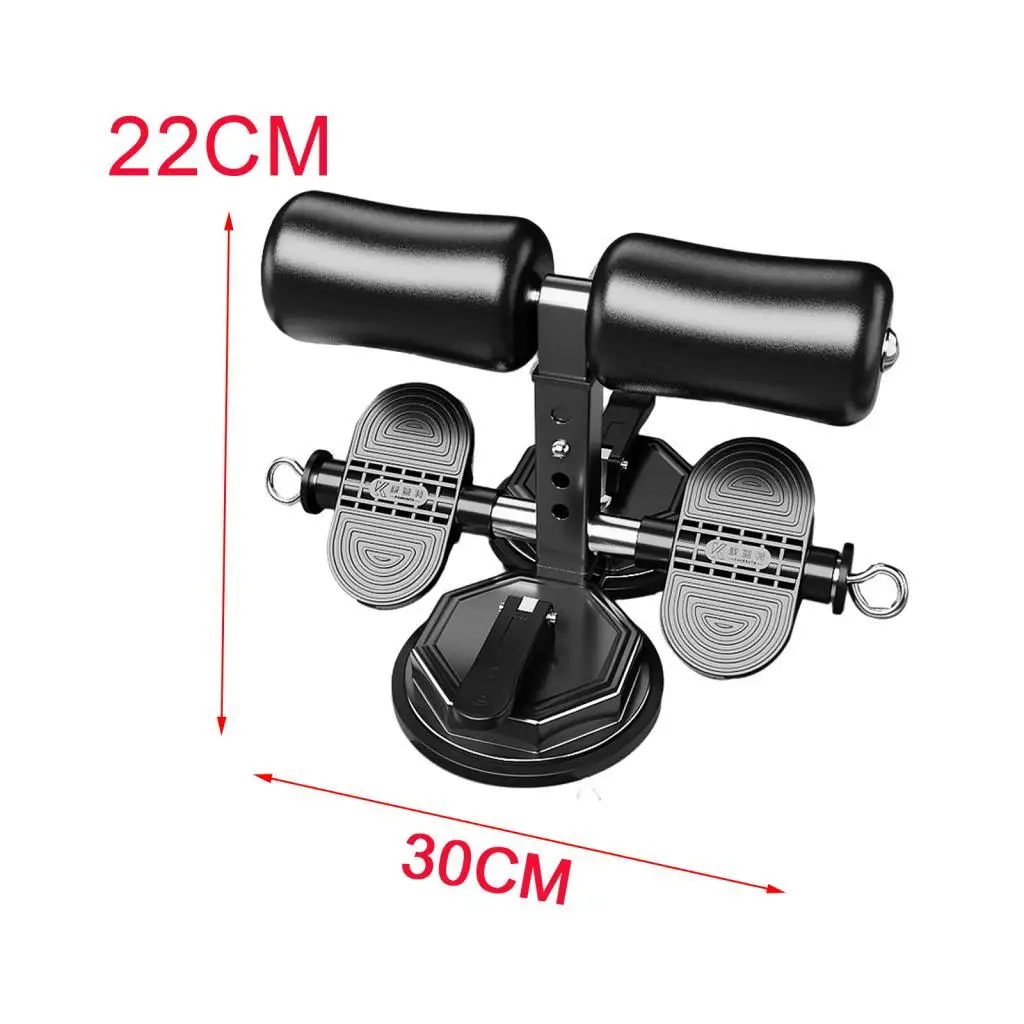 Sit Up Support Bar for Abdominal Workouts with Dual Suction Cups And Foot Holder