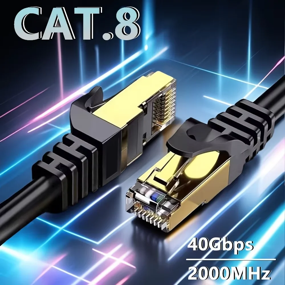 CAT8 Ethernet Cable 0.5/1/2/3/5/10/15/20/30M CAT8 40Gbps High Speed Network Lan Cord for PC Modem Laptop PS 5