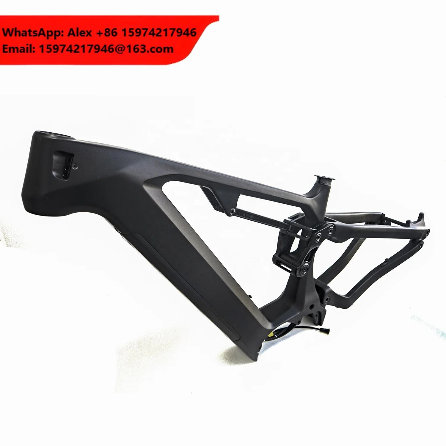 Carbon Fiber Fat Tire Dengfu E23 Ebike Frame Bafang G510 M620 1000w Motor Hidden Down Tube Battery Full Suspension Frame