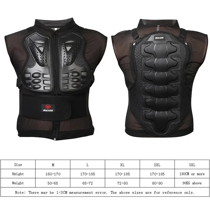 All-season Breathable Sleeveless Motorcycle Protective Armor Vest Chest Back Guard MTB Motocross Riding Jacket Accessories