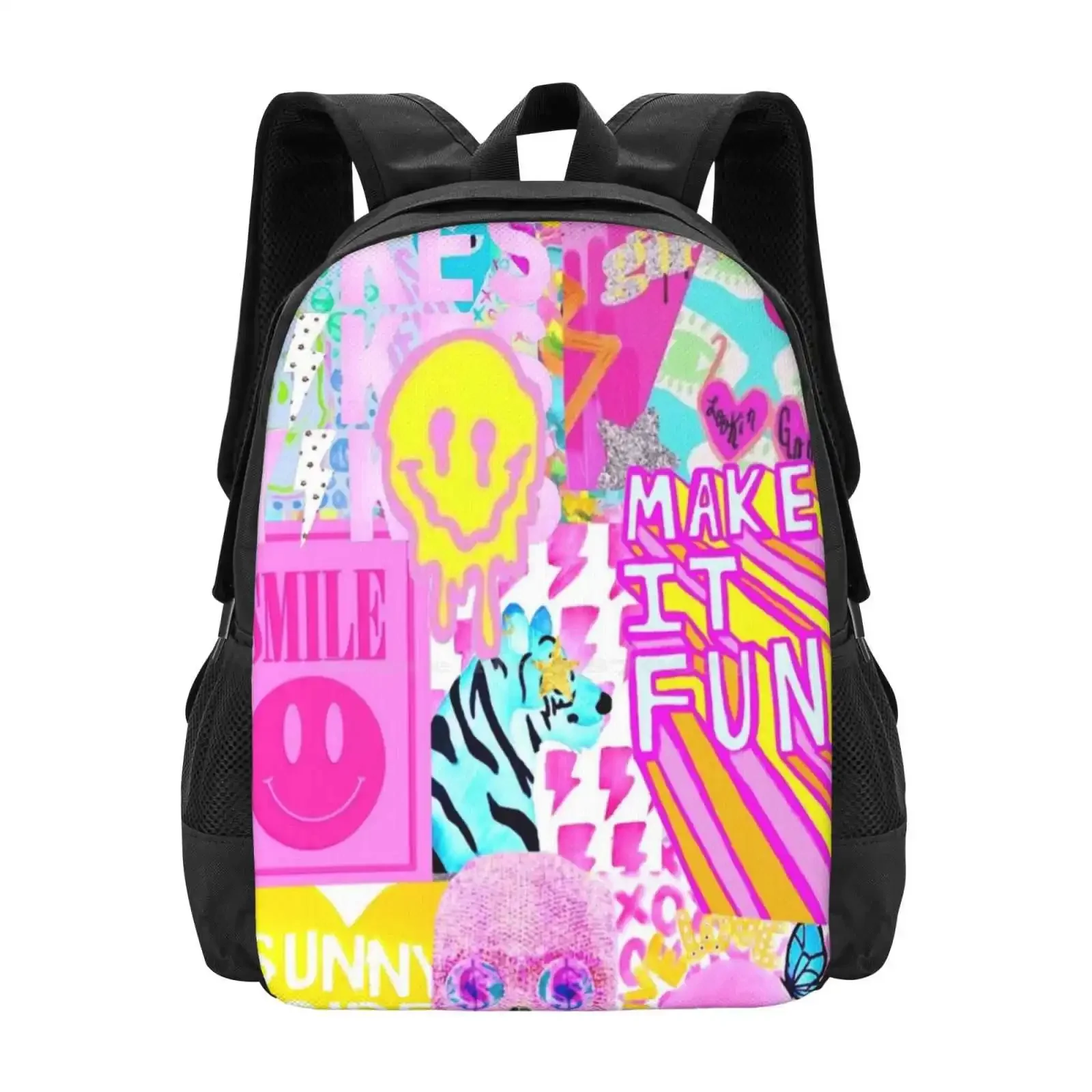 

Школьные сумки с коллажем в стиле преппи для девочек-подростков, дорожные сумки для ноутбука, консервативный коллаж