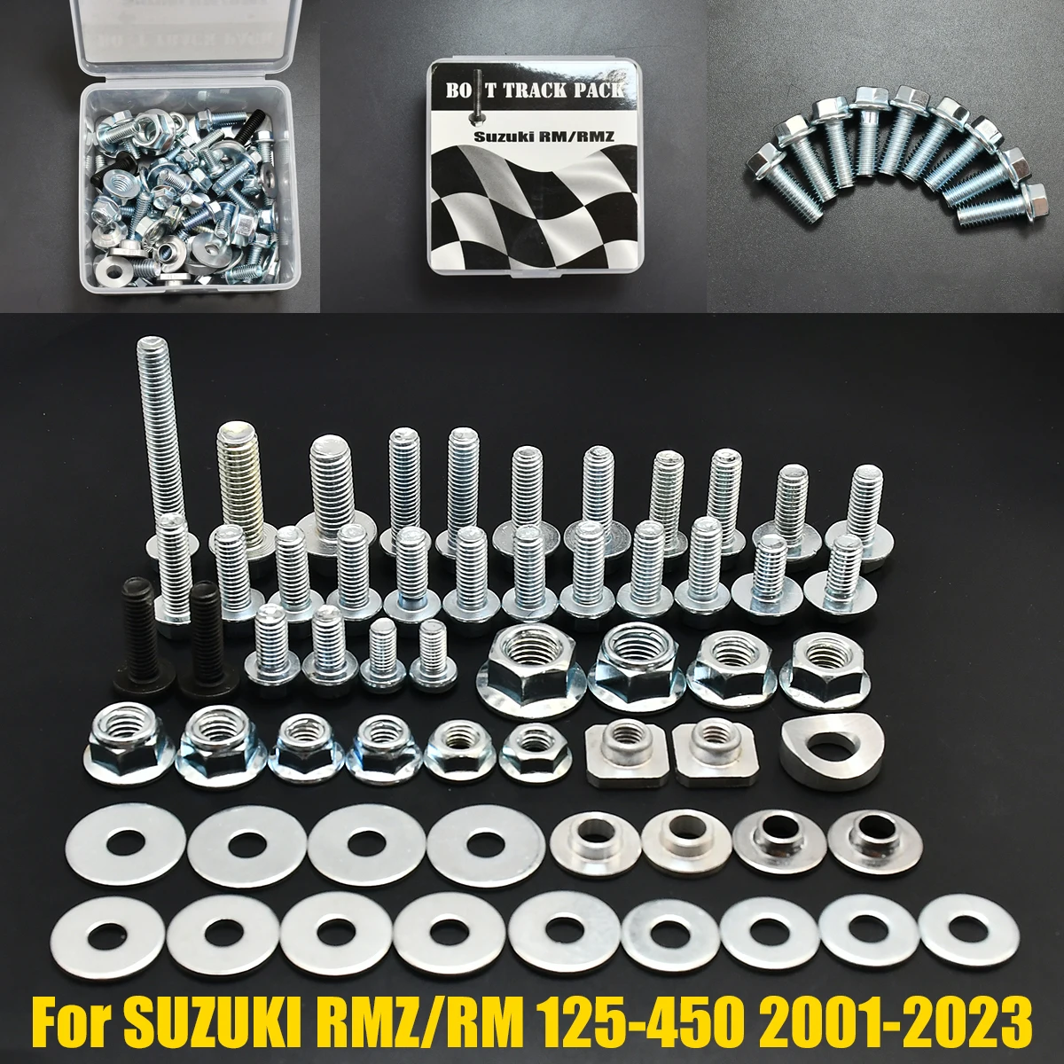 

For Suzuki RM 250 450 Z250 Z450 RM250 RM450 RMZ250 RMZ450 Enduro Dirt Pit Bike Moto tools Fairing Fender Screw Bolt Kit Set