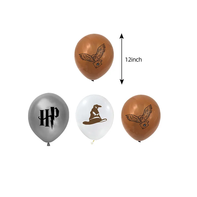 Magische Akademie Themen-Geburtstagsdekoration Geschirr Tassen Teller Servietten Tischdecke Ballon-Set Banner Geschenktüten Kinder-Party-Zubehör