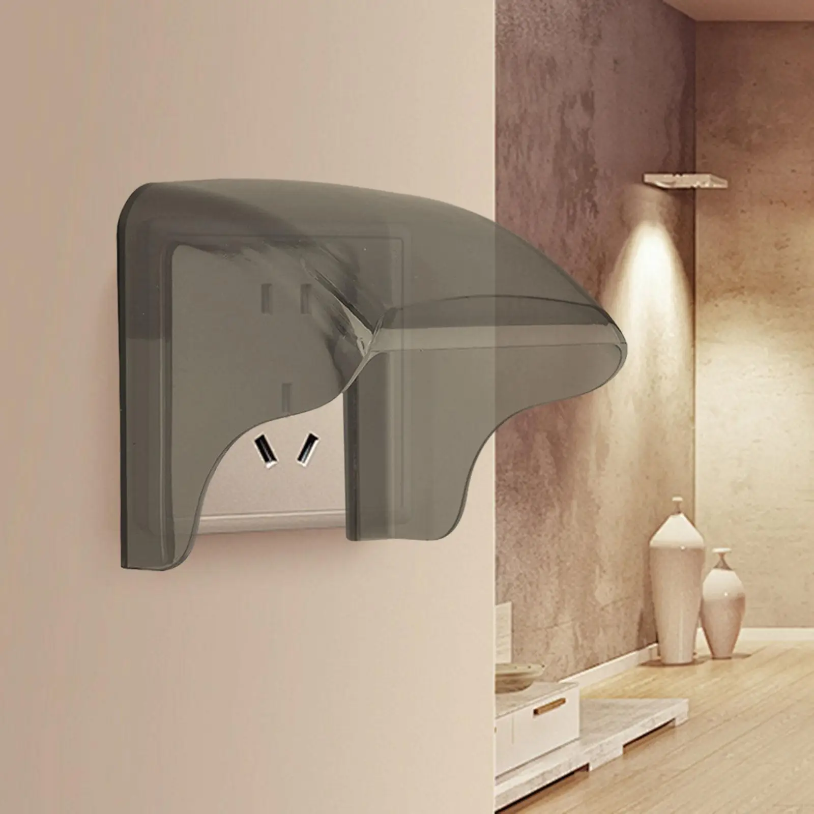 Socket Outlet Cover Box for Wall Mounted 86 Type Panel Weatherproof Dustproof Protector Indoor Outdoor Home Use