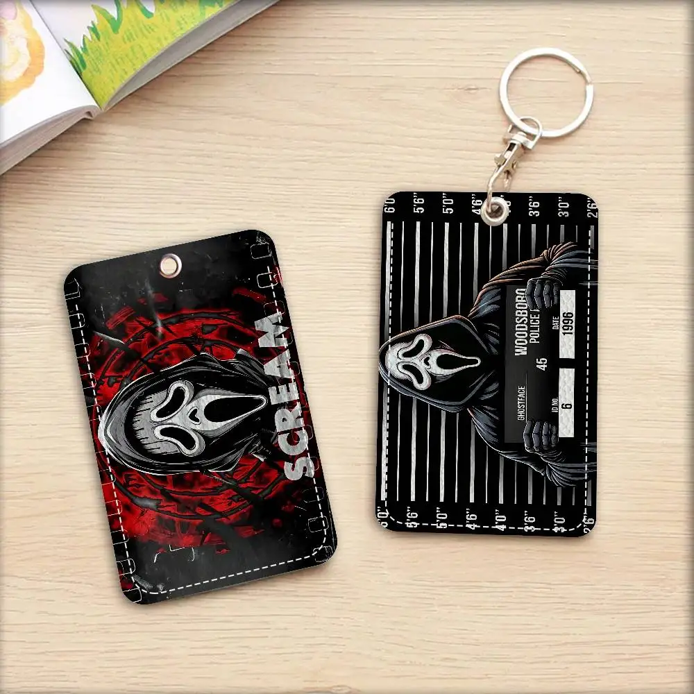 

Ключницы для кредитных карт S-Scream Ghostface, офисные принадлежности для мужчин и женщин, держатели для студенческих и ID-карт, держатели для удостоверений личности.