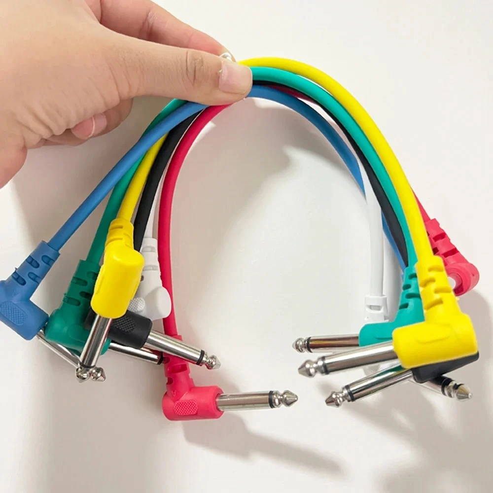 ​​6pcs Guitar/Bass Effect Pedal Patch Cables - TS 1/4