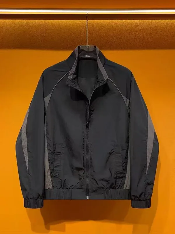 

Spring Summer New Men's Lightweight Luxury Faion Color Blo Casual Jaet Breathable Sun Protection Outdoor High-End Feeli...