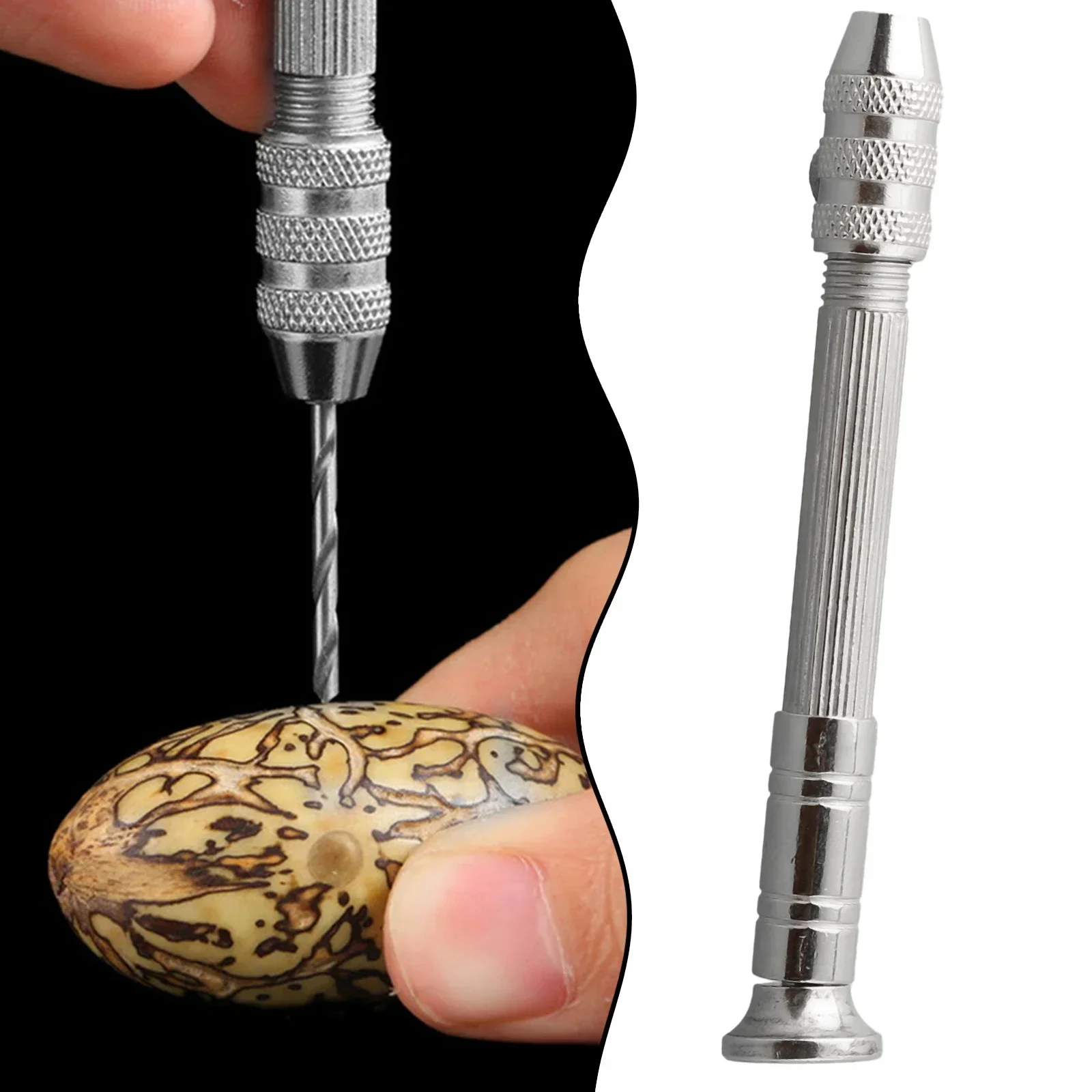 Mini Hand Drill Bits Drilling Tools Aluminum Alloy For  DIY Models Hobby Woodworking Rotary Tools Hand Drill 0.3-3.2mm