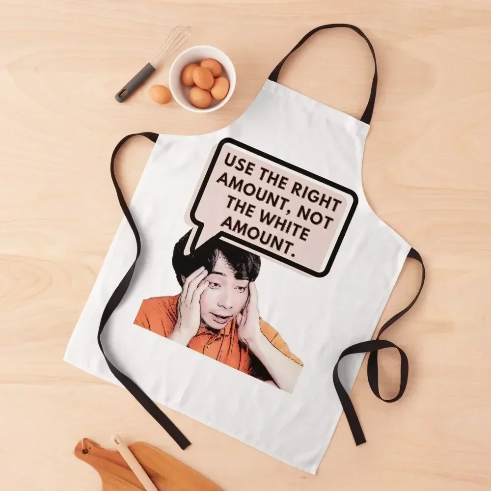 

Use the right amount, not the white amount. - Uncle Roger - Nigel Ng Apron Beauty Things For Home And Kitchen work ladies Apron
