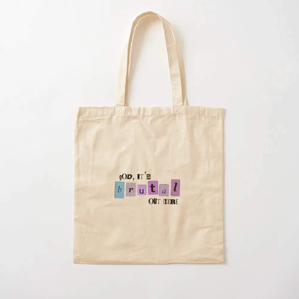 

brutal ransom lettering Tote Bag large size bags bags woman 2025 Gift bag Canvas Tote Bag