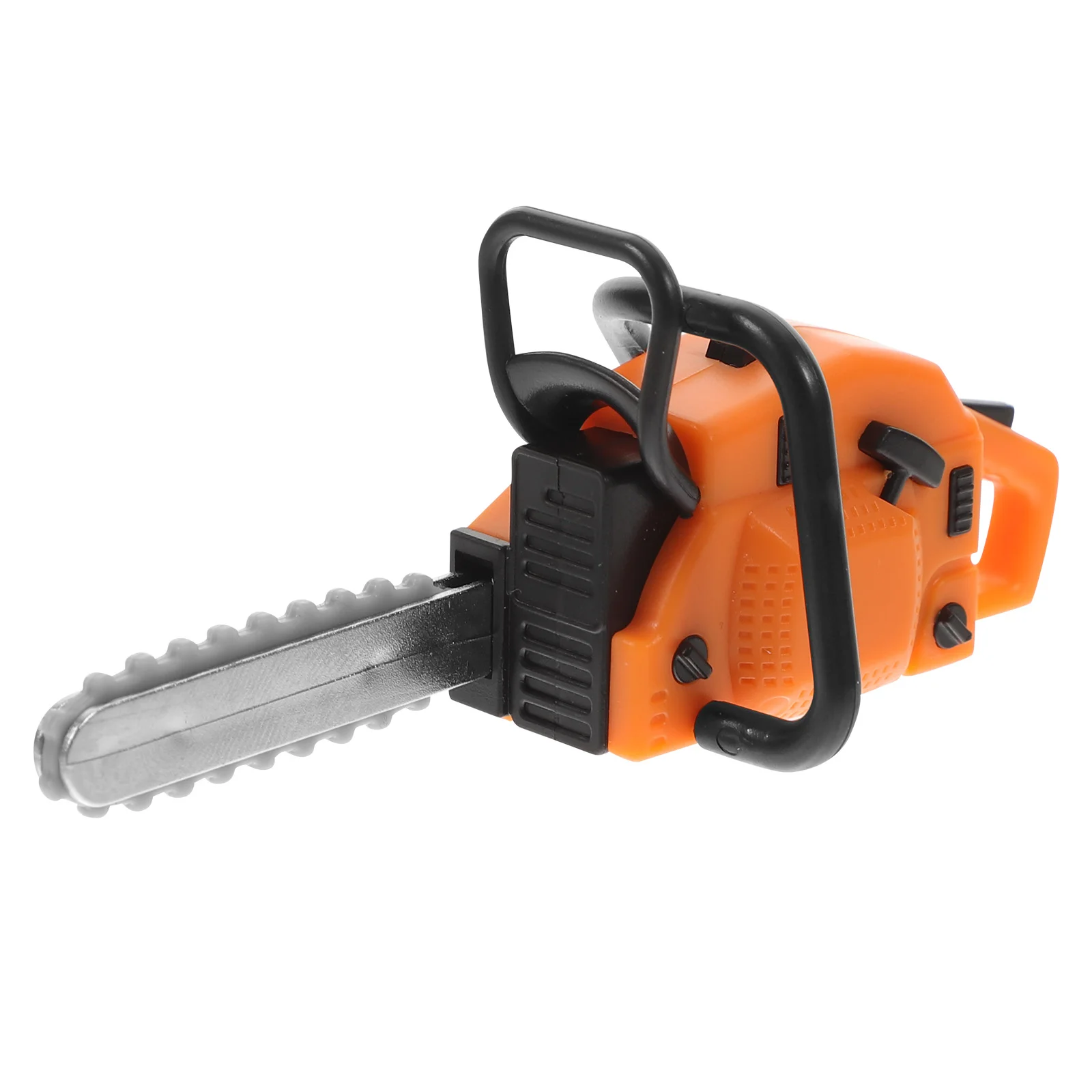 เครื่องตัดหญ้าขนาดเล็กขนาดเล็ก House Layout Decor Pvc Pretend Worker Chainsaw รุ่น