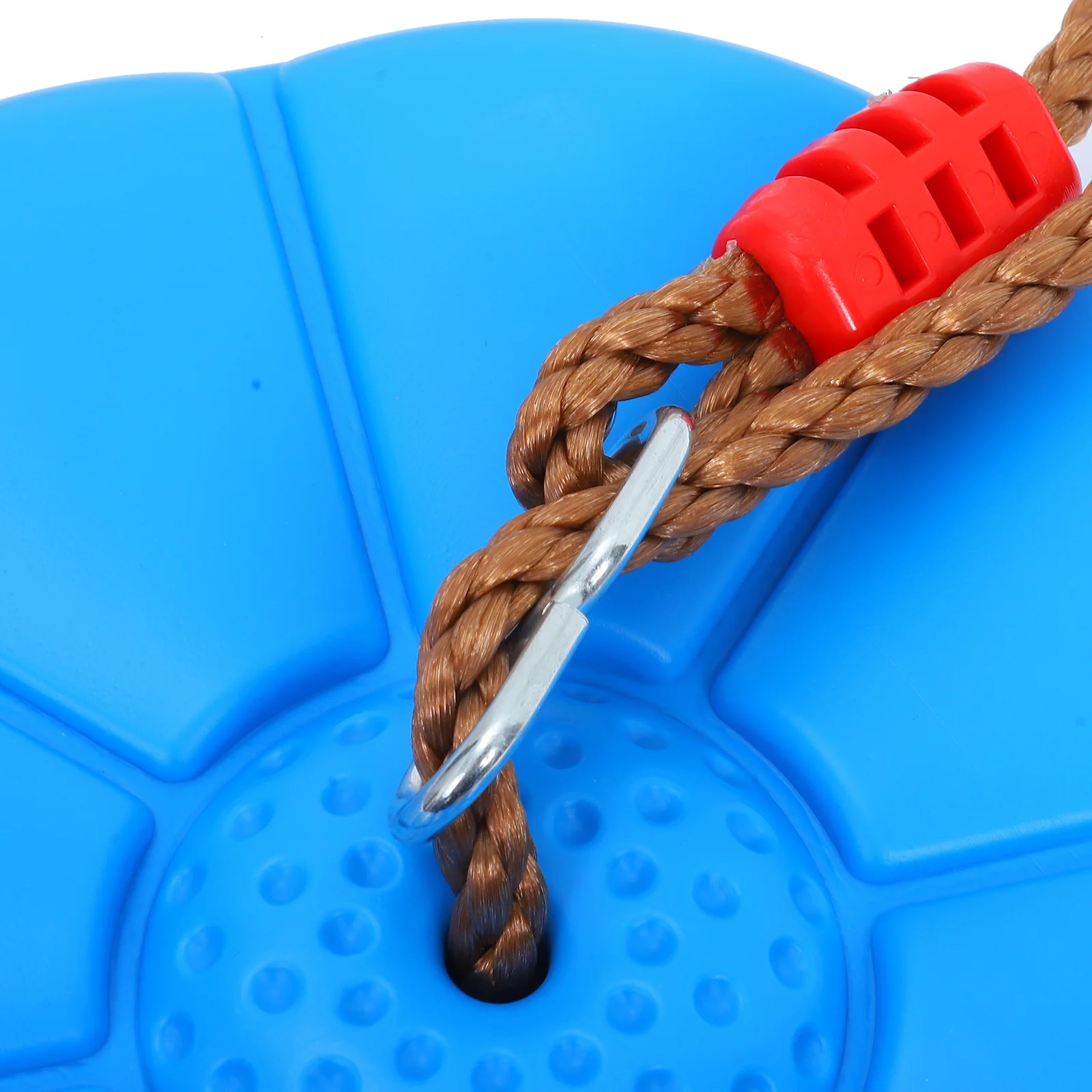 1 set Octagonal Petal Durable Pe Iron Material Easy Install Indoor Outdoor Garden Use Tree Disc Playground Plastic Swing For