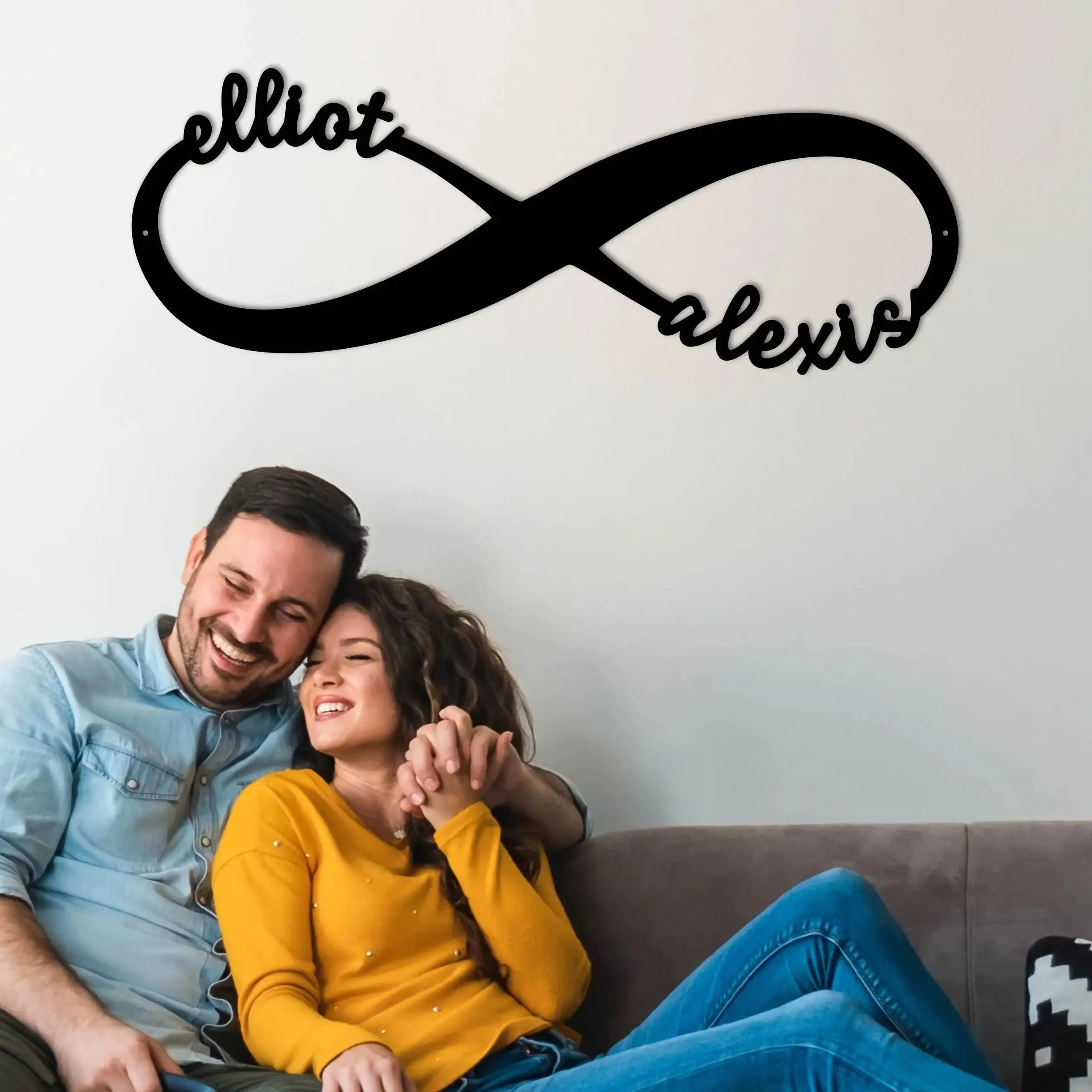 

Custom Infinity Sign Wedding Date Sign Personalized Wedding Gift for Couple Metal Engagement Sign Anniversary Gift Bridal Shower