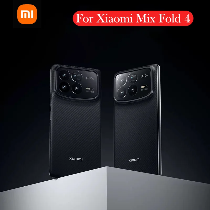 

Original Carbon Fibre Case For Xiaomi Mix Fold 4 Kevlar Wireless Charging Back Cover Case for XIAOMI MIX FOLD