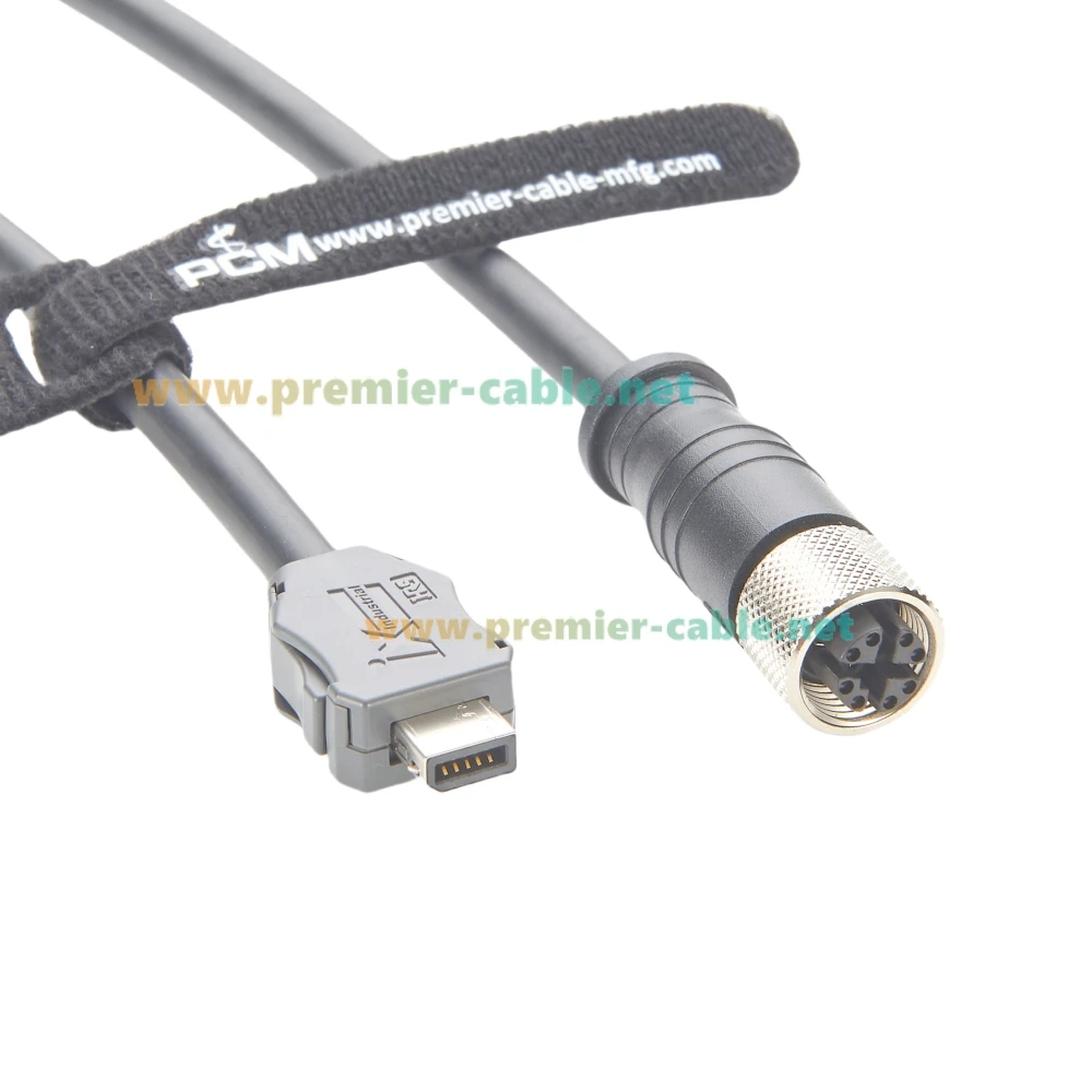 IX40G-A-10S-CV(7.0) IX مفتاح إلى M12 X كود أنثى كابل IX صناعي Cat6A إيثرنت مزدوج محمي SFTP للتبديل الصناعي