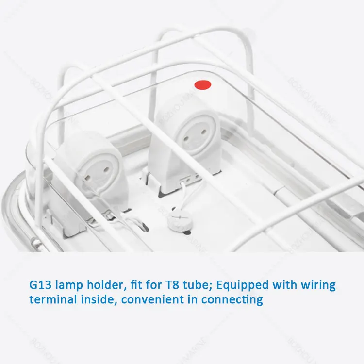 Wodoodporna stalowa lampa fluorescencyjna do zastosowań morskich IP56 JCY22-2 ZYC22