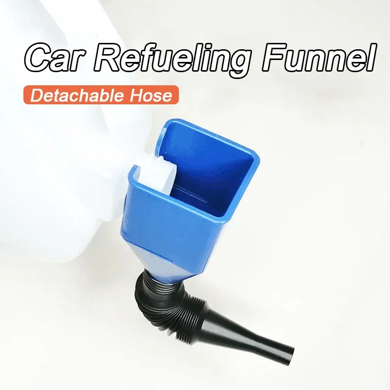 Plastic Oil Funnel Car Motorcycle Refueling Gasoline Engine Oil Funnel Filter Transfer Tool Oil Change Filling Auto Accessoires