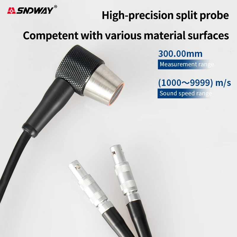 SNDWAY ultrasuoni spessimetro SW-6510S plastica vetro ceramica metallo piastra in acciaio inox tubo di spessore della parete Tester