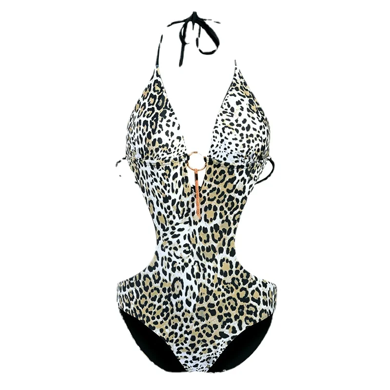 Bikini one-piece backless belly covering skinny One-piece swimsuit for female