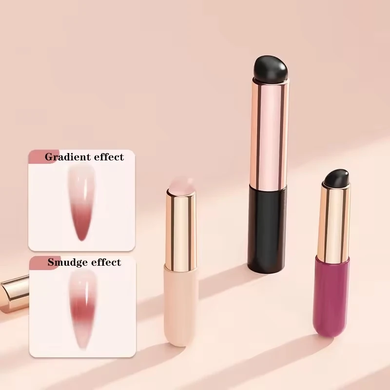 1 قطعة مسمار الفن فرشاة سيليكون قابلة لإعادة الاستخدام العالمي مرآة مسحوق الصباغ تطبيق مانيكير أداة سهلة الاستخدام سيليكون مسمار فرش أداة