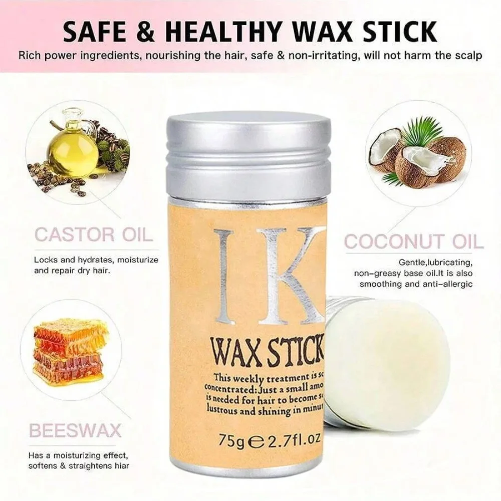 2025 Hair Wax Stick, Hair Pomade Stick Long-Lasting Styling Wax Stick, Hair Wax Stick Smoothing & Slick Stick For Hair Wigs image 2