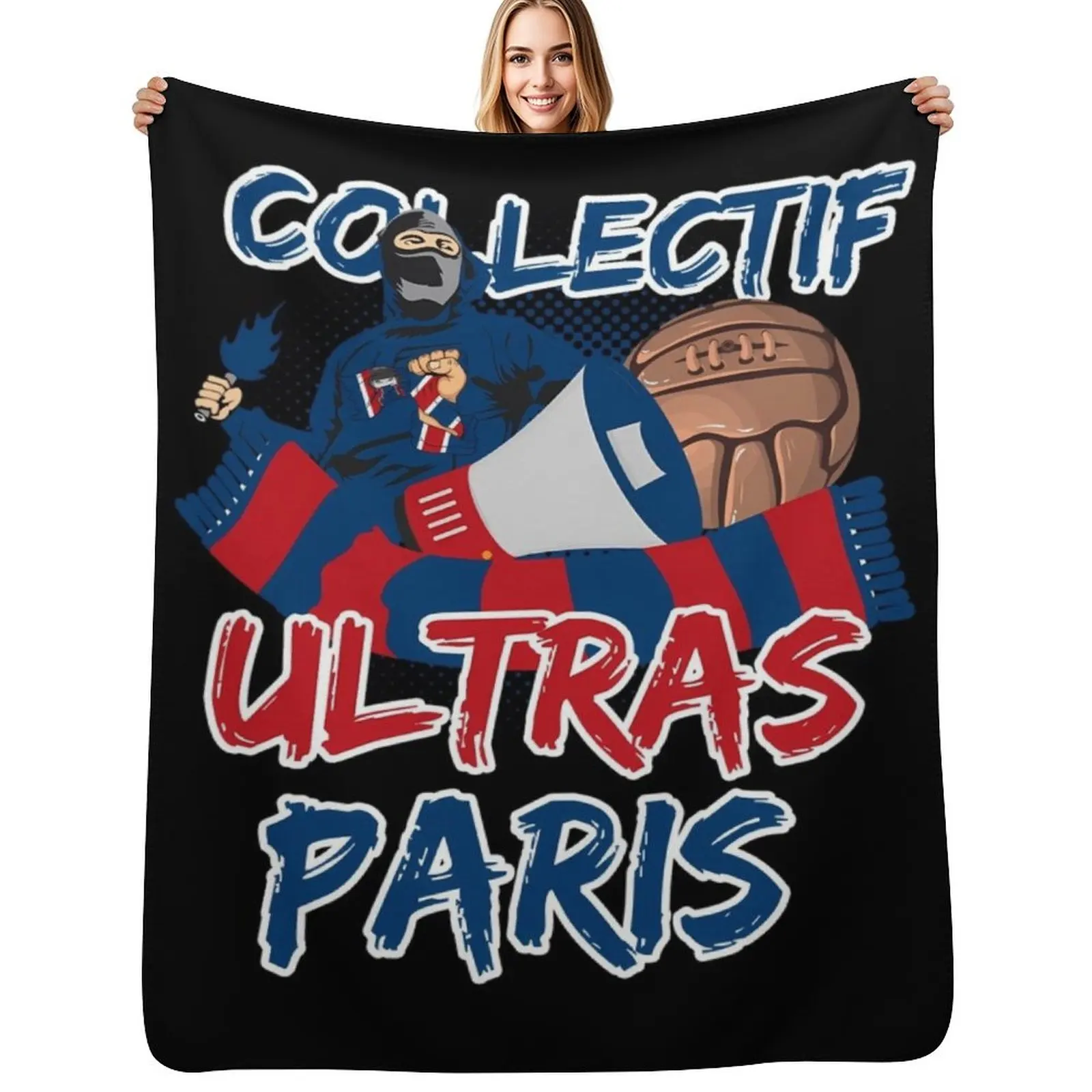 

Collective Ultras Paris Throw Blanket christmas gifts Blankets For Baby Retros funny gift Blankets