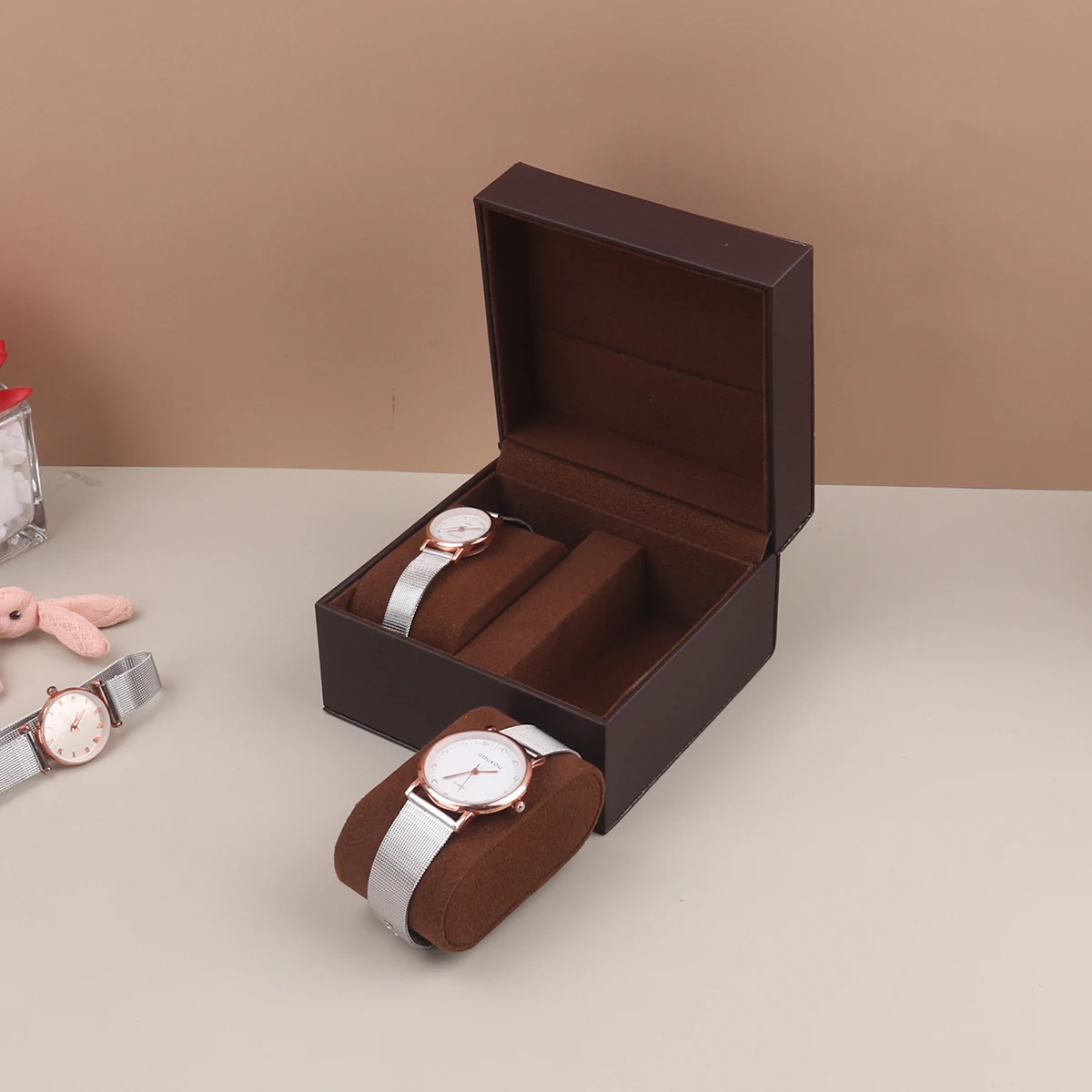 

Watch Box Organizer Packaging PU Leather Watch Box High-end Watch Box Watch Storage Box Flip Display Box Jewelry Case Gift