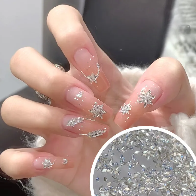 

Мини-подвески для ногтей с белым жемчугом и цветком, шпильки для ногтей с плоской задней частью, стразы, маникюр, бант, сплав, 3D наклейки для украшения ногтей