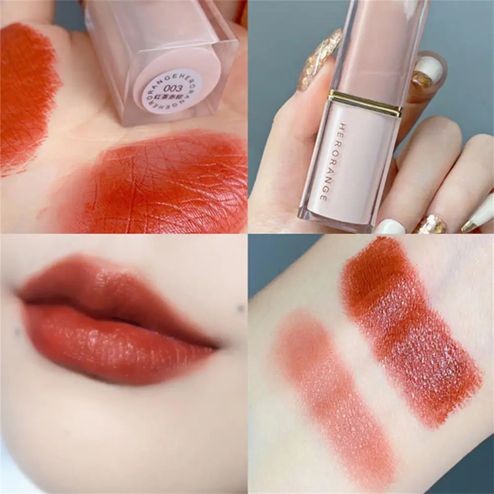 Long Lasting Lip Stick Sexy Red Lips Velvet Nude Lipsticks Square Tube Soft Mist Lipstick Women Cosmetics