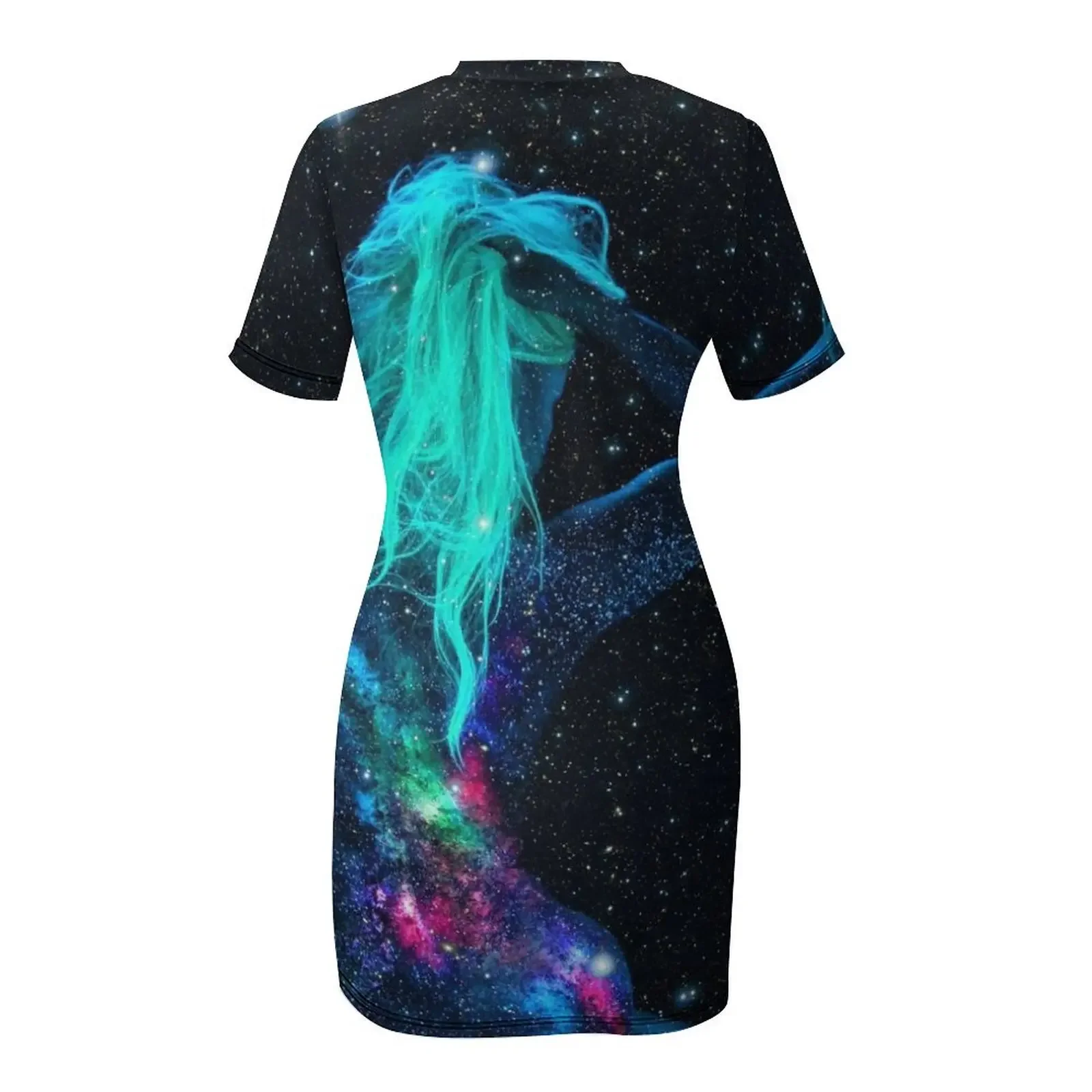 ギャラクシーウーマン半袖ドレス、プロムドレス2025、ラグジュアリーイブニングドレス2025、レディースサマードレス2025