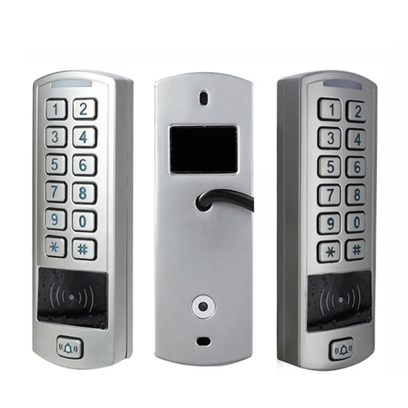 12V-28V Wasserdicht EM RFID Reader Access Control FingerKey Tastatur tor schloss Innen Außen