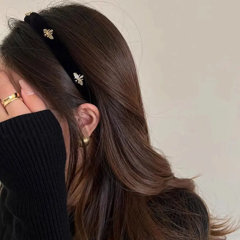 

Metal Bee Design Women's Headband Korean Fashion Luxury Hot Girl Style Gift Party Headband Women's Hair Accessories 202 New