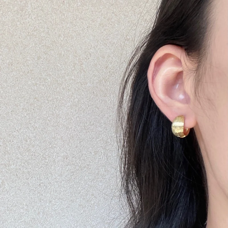 1-Pair Shell Pattern Earrings, Simple Retro Style Earrings, Women's Personalized Fashion Versatile Earrings