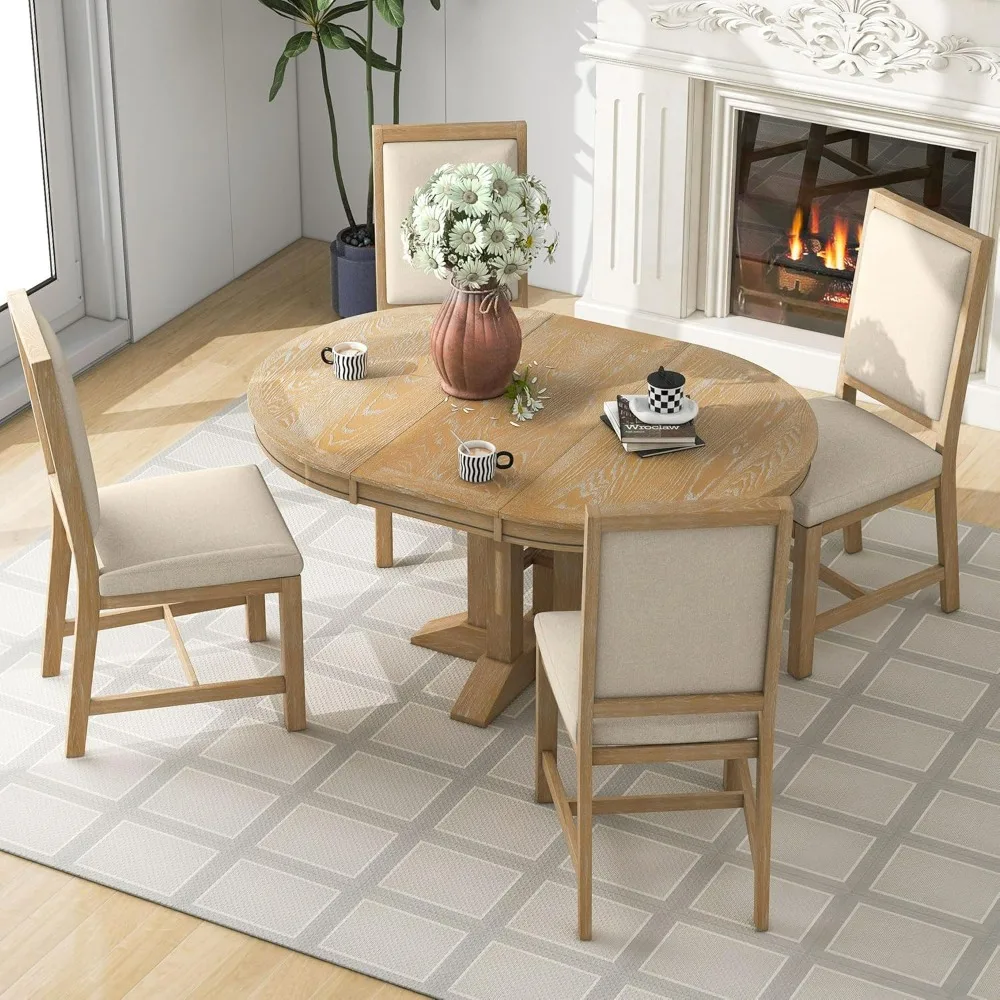 dining table set,5-Piece Round Dining Table Set for 4,for Kitchen, Dining Room,dinning tables sets