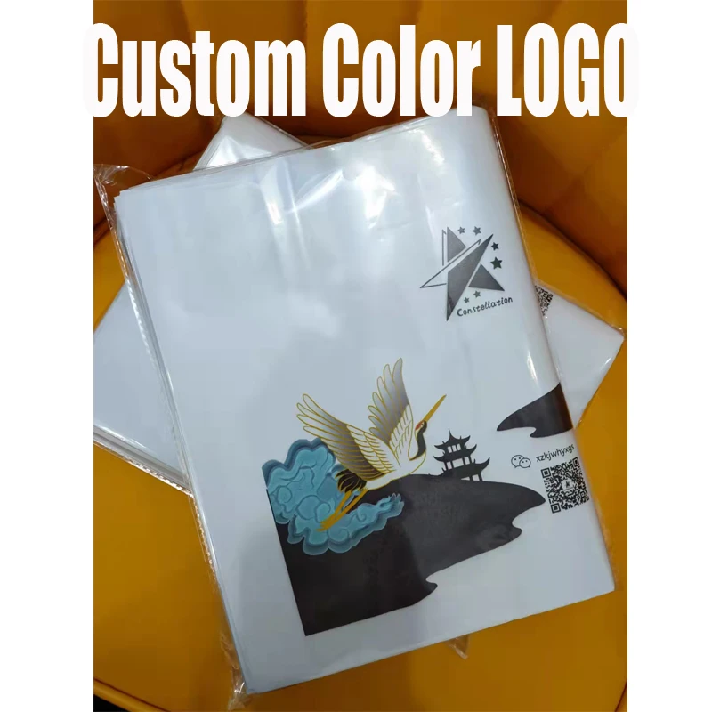 100 200 pcs Custom Color logo poly mailer printed plastic courier bags Full Print Shipping mailing bags