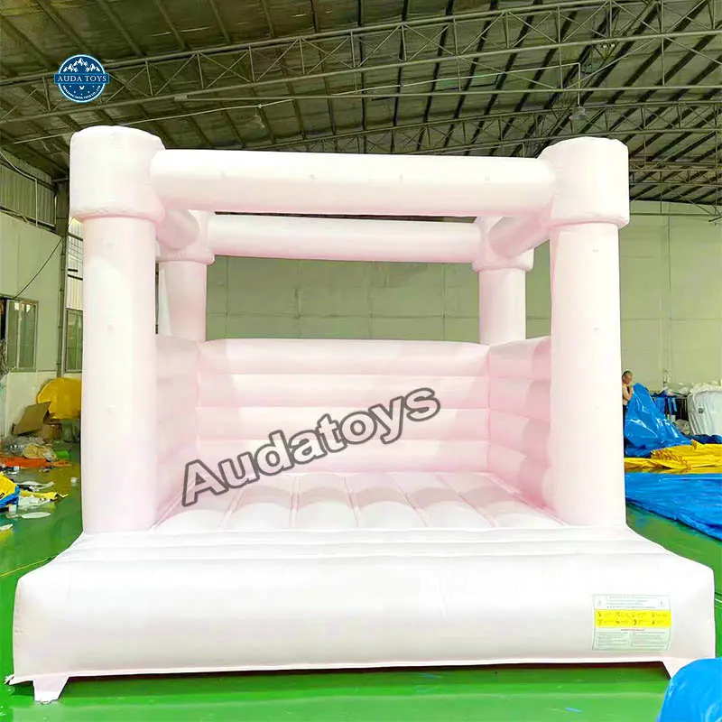 Kids Playground 4X4 Meter Pink Kids Inflatable Castle Bouncy Houses For Girl