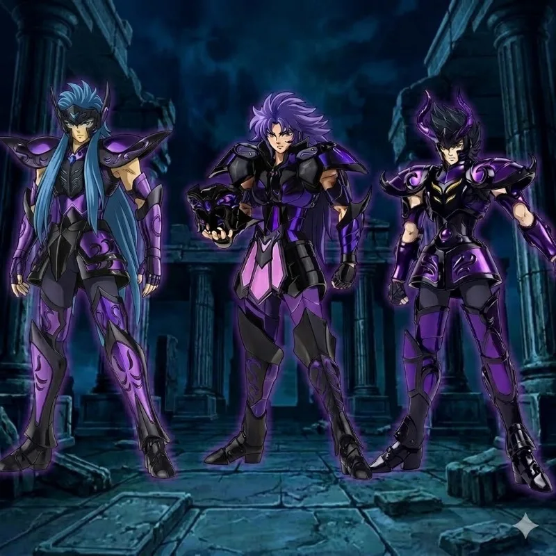 [Envío en 9 Horas] Nuevo Stock CS Saint Seiya Cloth Myth EX Saga de los Gemelos / Camus / Shura Specters Caballero de Oro Figura de Acción de Metal Modelo de Juguete